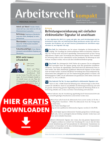 Arbeitsrecht kompakt - Aktuelle Urteile und Empfehlungen für Arbeitgeber