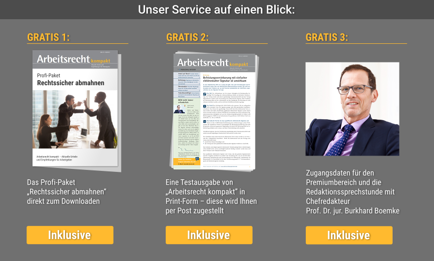 Arbeitsrecht kompakt - Profi-Paket Rechtssicher abmahnen